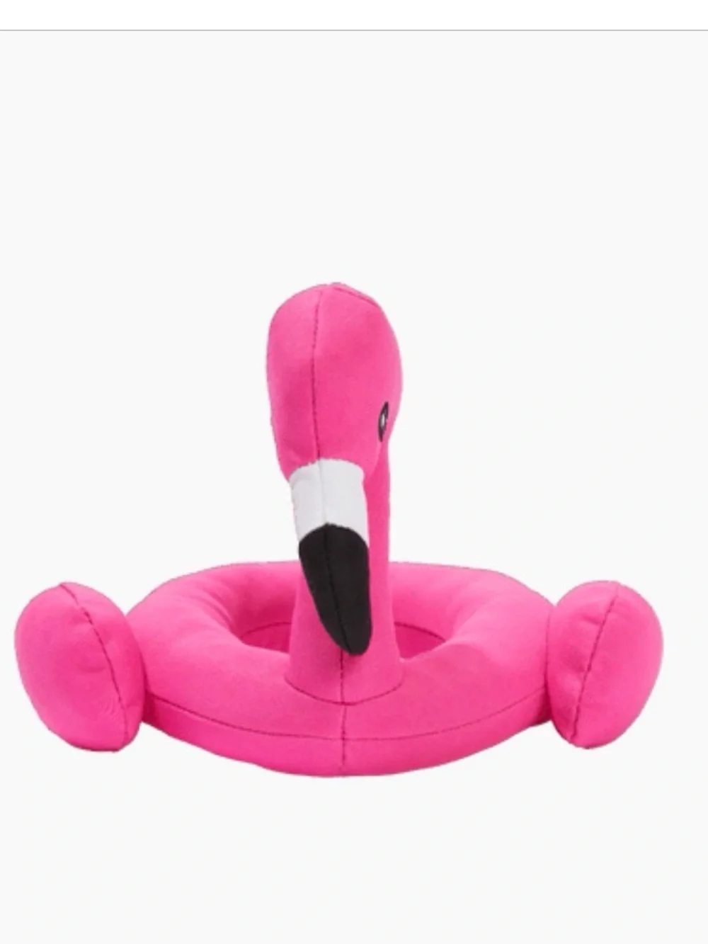 Small/Medium Flamingo pool tube plush dog toy NWT! Squeaky Toy